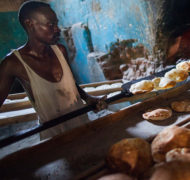 Baking bread when people go hungry