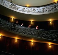 Spiral staircase night