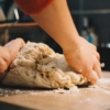 Dough work of hands