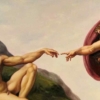 Michaelangelo creation of adam cropped copy