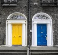 Dublin famous colorful doors 422844