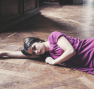 Laying on the floor