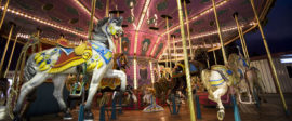 1280px Wooden horses Merry go round Carrousel at the EUR Fun Fair Rome 2810