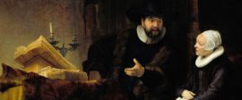 Rembrandt The Mennonite Preacher Anslo and his Wife