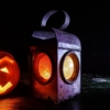 Lamp halloween lantern pumpkin large
